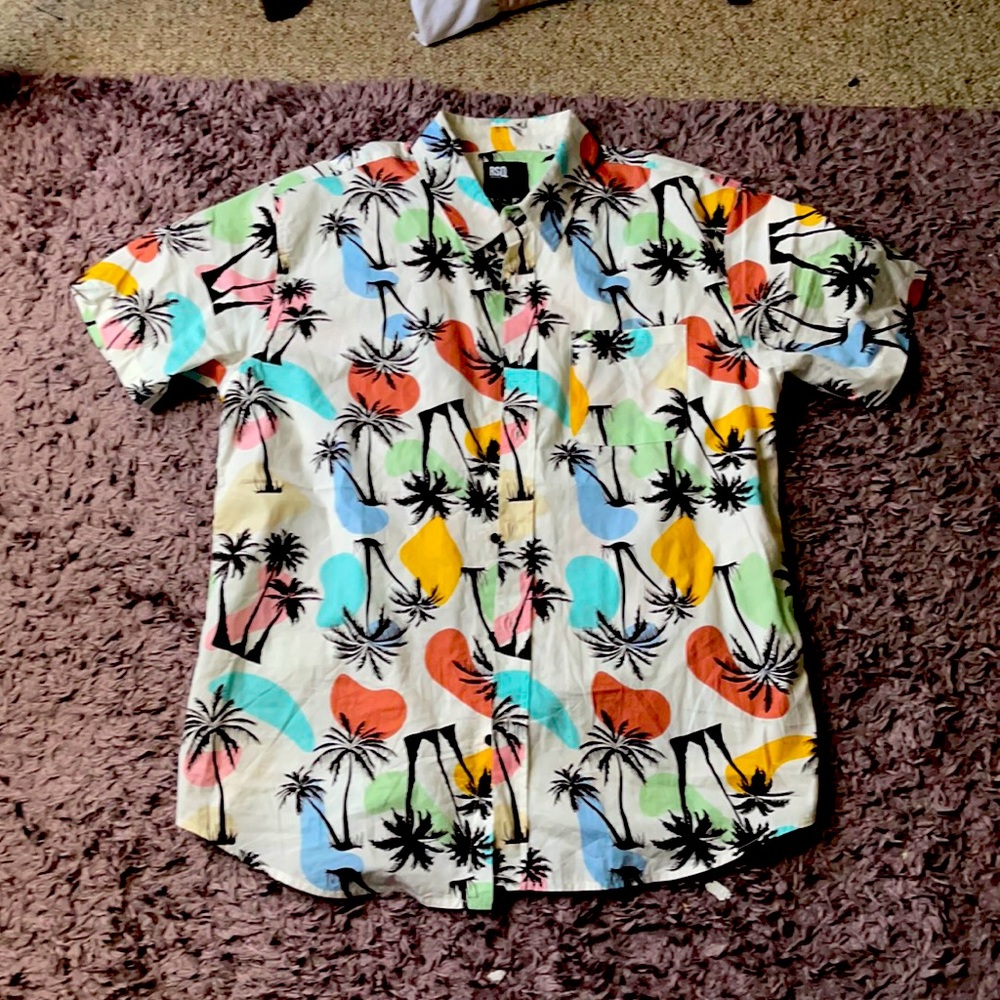 RSQ Palm Disco Mens Shirt